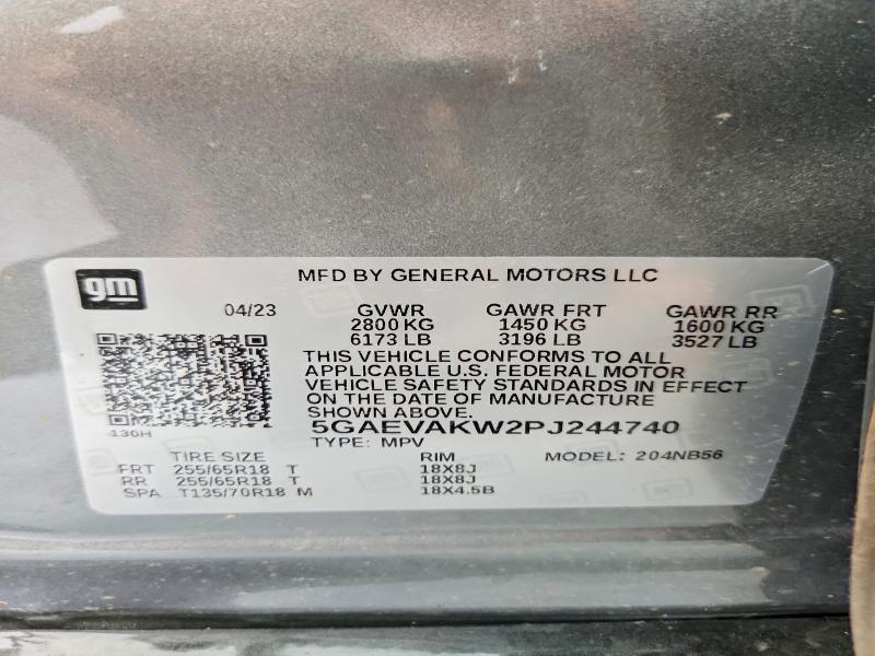 2023 Buick Enclave მანქანა იყიდება აუქციონზე, vin: 5GAEVAKW2PJ244740, აუქციონის ნომერი: 54763526