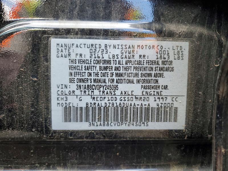 Продажа на аукционе авто 2023 Nissan Sentra, vin: 3N1AB8CV0PY245095, номер лота: 52409876