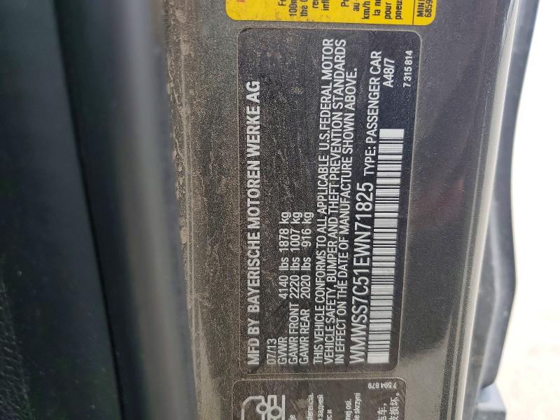 Продажа на аукционе авто 2014 Mini Cooper, vin: WMWSS7C51EWN71825, номер лота: 55521556