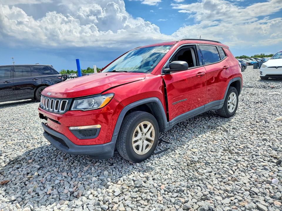 Продаж на аукціоні авто 2019 Jeep Compass, vin: 3C4NJDAB2KT629386, номер лоту: 53560776