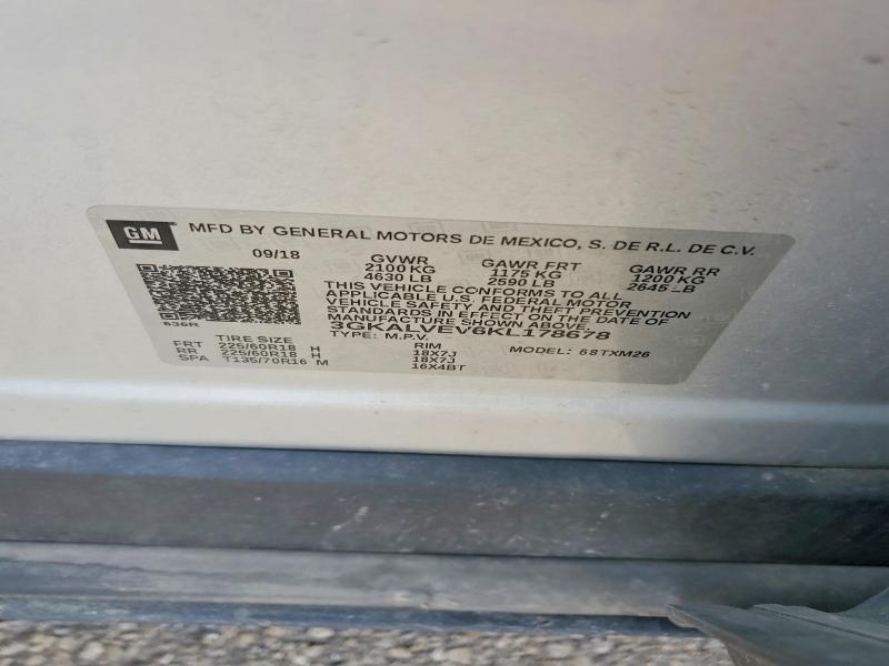 Aukcja sprzedaży 2019 Gmc Terrain, vin: 3GKALVEV6KL178678, numer aukcji: 51940946