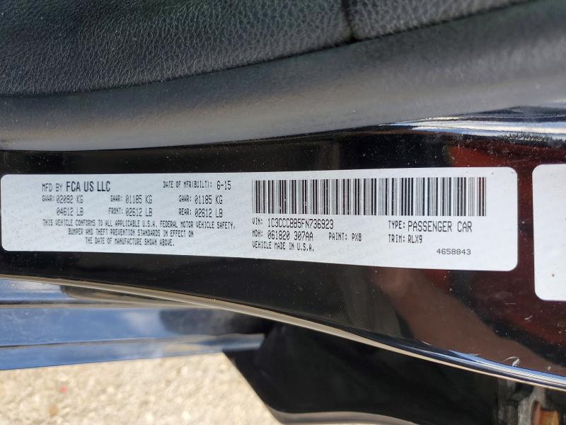 Продажа на аукционе авто 2015 Chrysler 200, vin: 1C3CCCBB5FN736923, номер лота: 53037436