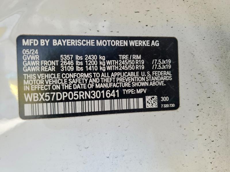 Продажа на аукционе авто 2024 Bmw X3, vin: WBX57DP05RN301641, номер лота: 53275426