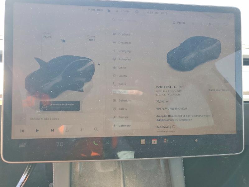 Aukcja sprzedaży 2023 Tesla Model Y, vin: 7SAYGAEE4PF741727, numer aukcji: 52318586