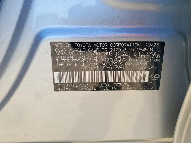 Aukcja sprzedaży 2024 Lexus Is 300, vin: JTHCA1D22R5129917, numer aukcji: 53706836