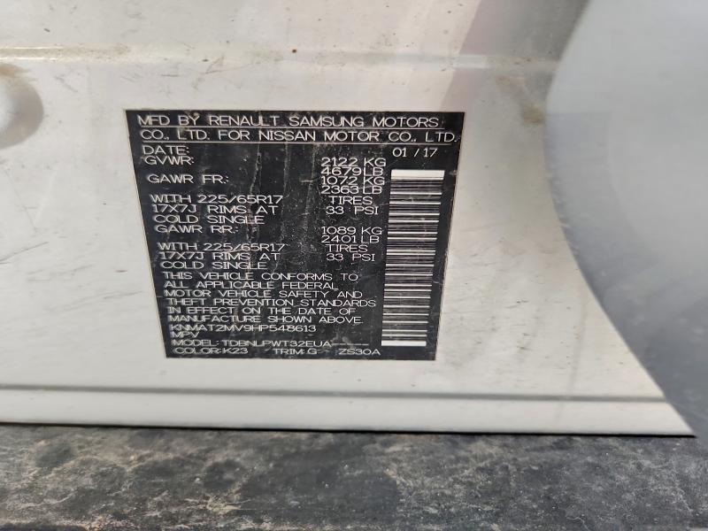 Aukcja sprzedaży 2017 Nissan Rogue, vin: KNMAT2MV9HP548613, numer aukcji: 54686606