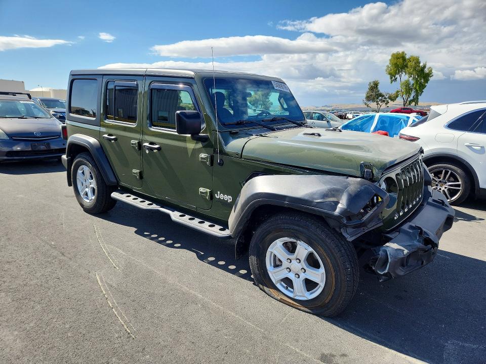 Продажа на аукционе авто 2020 Jeep Wrangler Unlimited, vin: 1C4HJXDG9LW312481, номер лота: 54889016