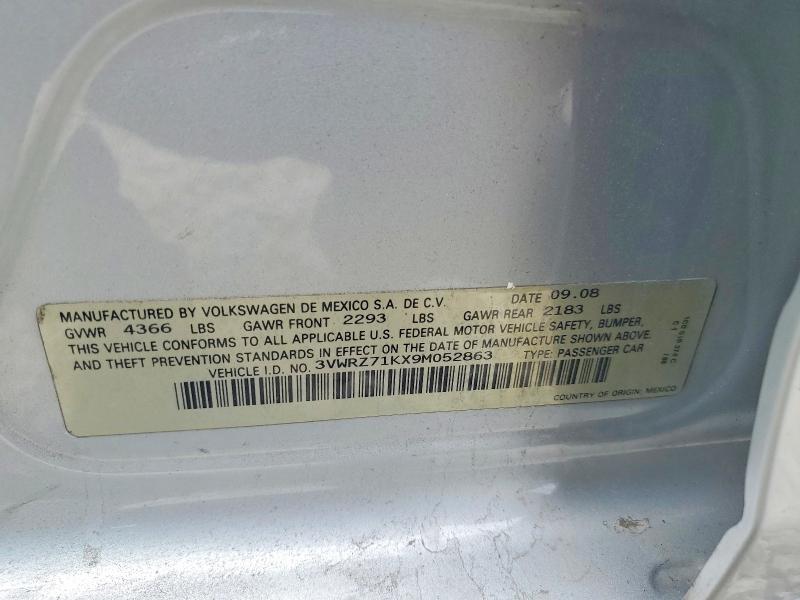 Aukcja sprzedaży 2009 Volkswagen Jetta, vin: 3VWRZ71KX9M052863, numer aukcji: 53060366