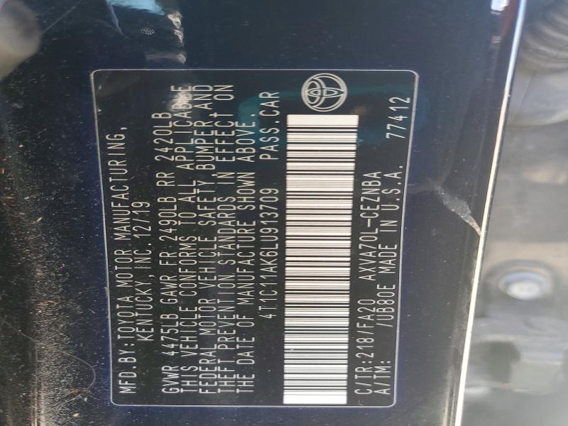 Aukcja sprzedaży 2020 Toyota Camry, vin: 4T1C11AK6LU913709, numer aukcji: 51896356