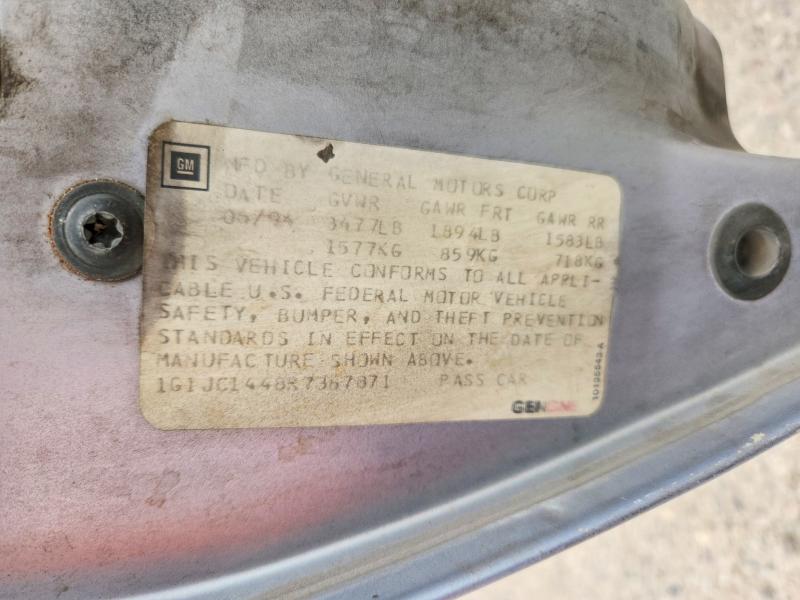1994 Chevrolet Cavalier მანქანა იყიდება აუქციონზე, vin: 1G1JC1448R7367871, აუქციონის ნომერი: 52095126