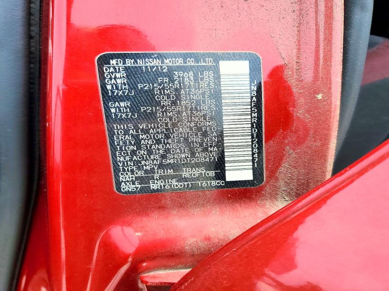 Продаж на аукціоні авто 2013 Nissan Juke, vin: JN8AF5MR1DT208471, номер лоту: 55632966