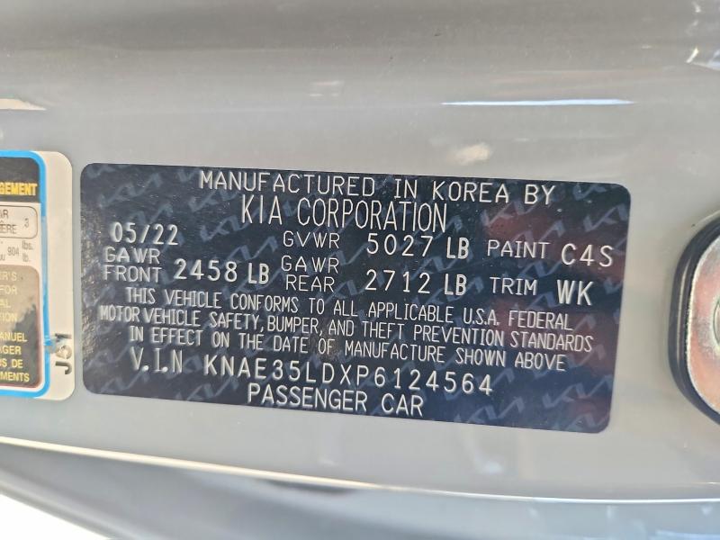 Aukcja sprzedaży 2023 Kia Stinger, vin: KNAE35LDXP6124564, numer aukcji: 52536126