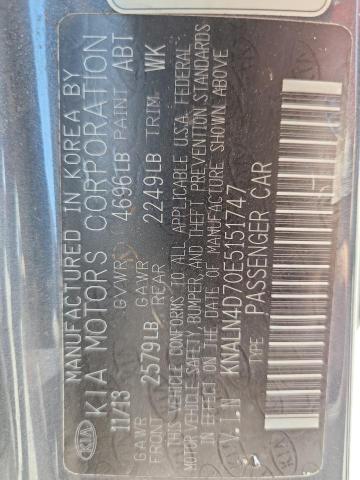 53627046 :رقم المزاد ، KNALN4D70E5151747 vin ، 2014 Kia Cadenza مزاد بيع