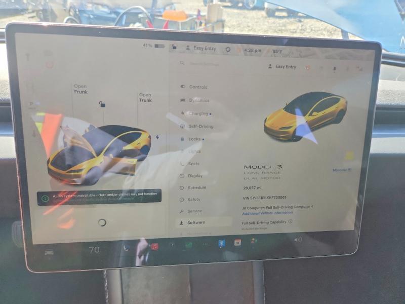 Aukcja sprzedaży 2024 Tesla Model 3, vin: 5YJ3E1EBXRF730561, numer aukcji: 53981876