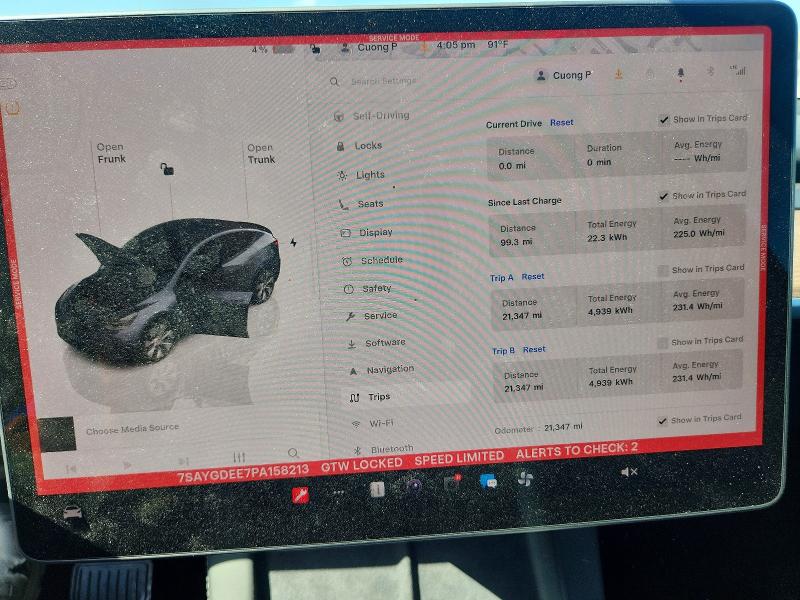Aukcja sprzedaży 2023 Tesla Model Y, vin: 7SAYGDEE7PA158213, numer aukcji: 54402926