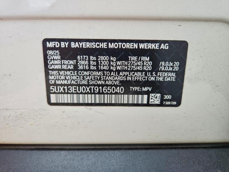 Aukcja sprzedaży 2026 Bmw X5, vin: 5UX13EU0XT9165040, numer aukcji: 51428556