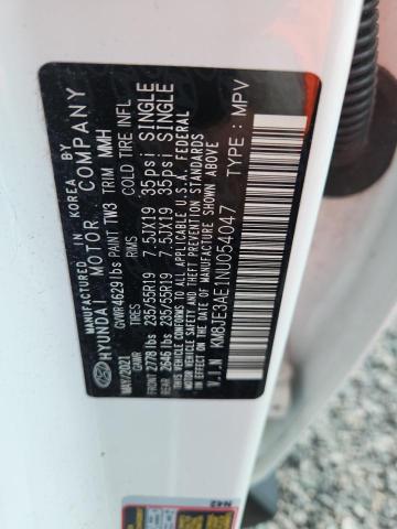 52850986 :رقم المزاد ، KM8JE3AE1NU054047 vin ، 2022 Hyundai Tucson مزاد بيع