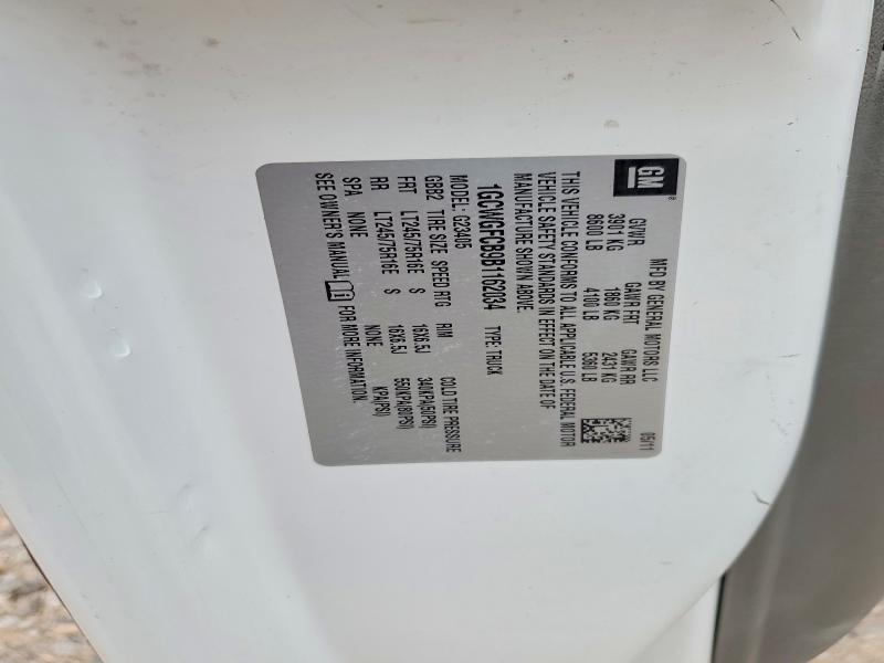 Продаж на аукціоні авто 2011 Chevrolet Express G2500, vin: 1GCWGFCB9B1162034, номер лоту: 53743176