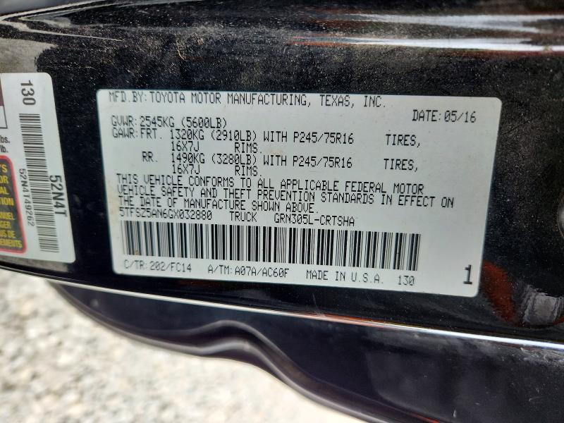 Продаж на аукціоні авто 2016 Toyota Tacoma, vin: 5TFSZ5AN6GX032880, номер лоту: 55202336