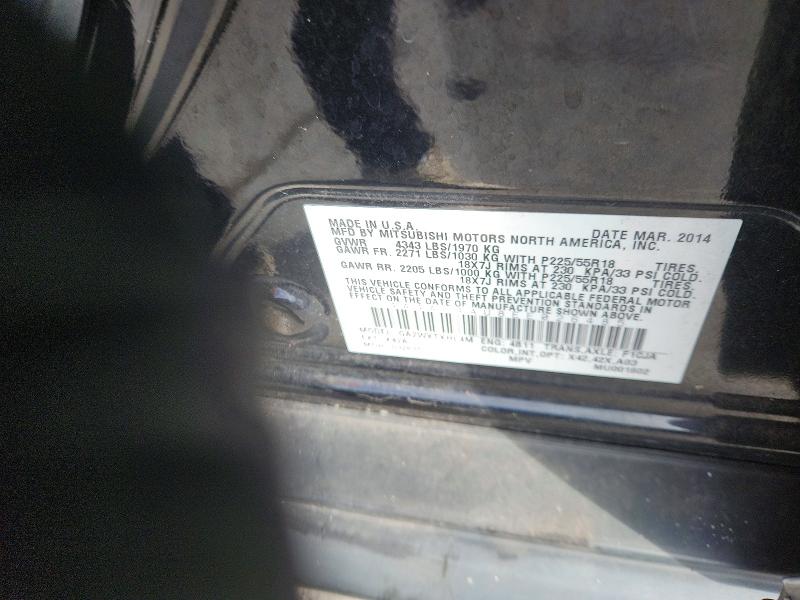 Продаж на аукціоні авто 2014 Mitsubishi Outlander Sport, vin: 4A4AP4AU8EE026485, номер лоту: 53121116