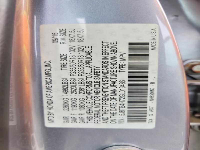 Продажа на аукционе авто 2016 Acura Rdx, vin: 5J8TB4H72GL013486, номер лота: 53815886
