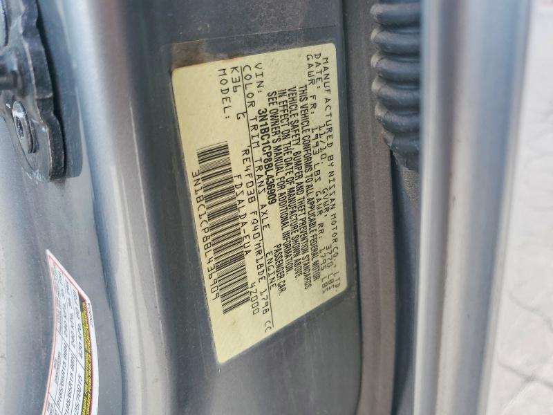Aukcja sprzedaży 2011 Nissan Versa, vin: 3N1BC1CP8BL436909, numer aukcji: 55115066
