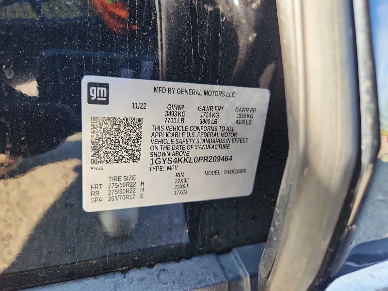 Aukcja sprzedaży 2023 Cadillac Escalade, vin: 1GYS4KKL0PR209464, numer aukcji: 53893266