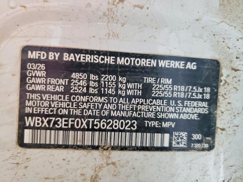 Продажа на аукционе авто 2026 Bmw X1, vin: WBX73EF0XT5628023, номер лота: 52647736