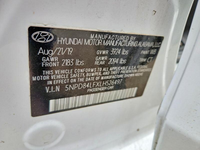 Aukcja sprzedaży 2020 Hyundai Elantra, vin: 5NPD84LFXLH526497, numer aukcji: 54097546