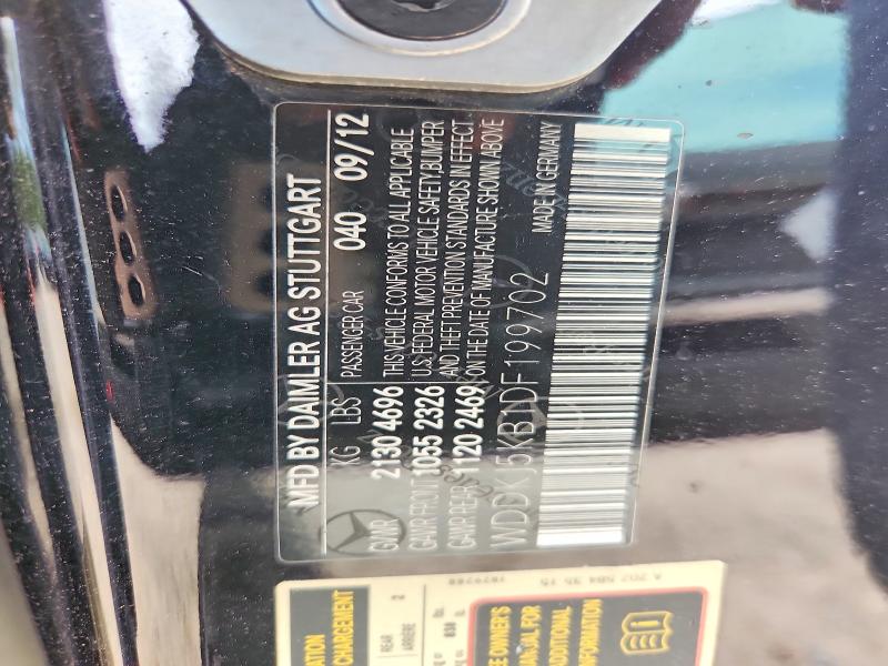 Продажа на аукционе авто 2013 Mercedes-benz E, vin: WDDKJ5KB1DF199702, номер лота: 54589586