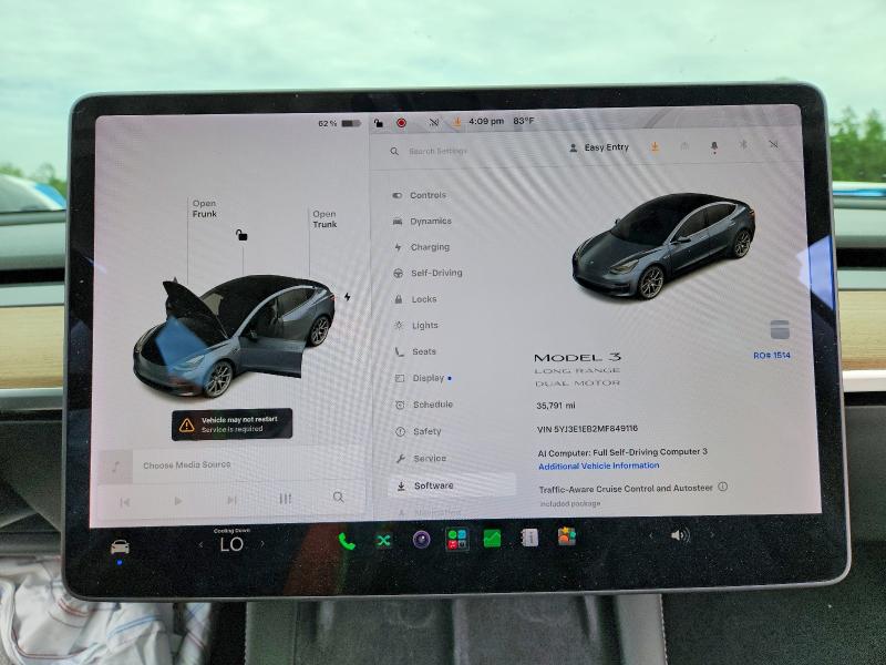 Aukcja sprzedaży 2021 Tesla Model 3, vin: 5YJ3E1EB2MF849116, numer aukcji: 53128906