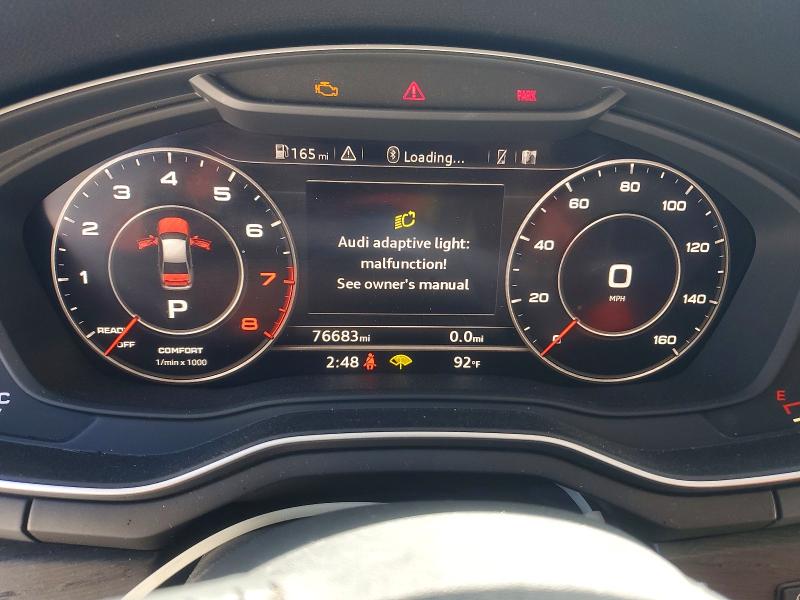 2017 Audi A4 მანქანა იყიდება აუქციონზე, vin: WAULNAF45HN016947, აუქციონის ნომერი: 54066706