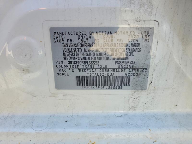 Aukcja sprzedaży 2015 Nissan Versa Note, vin: 3N1CE2CP8FL382232, numer aukcji: 52530726