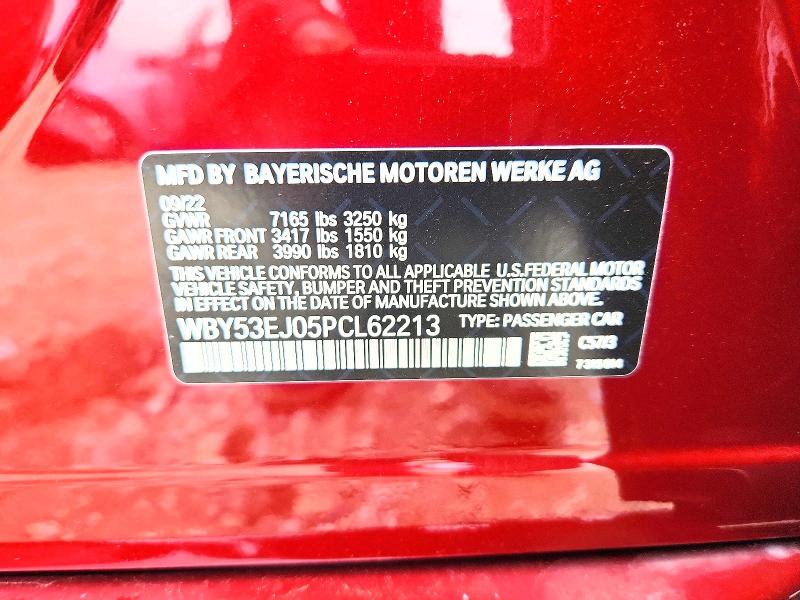 Aukcja sprzedaży 2023 Bmw I7, vin: WBY53EJ05PCL62213, numer aukcji: 54700776