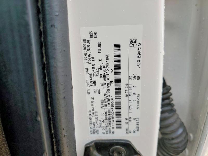 Продажа на аукционе авто 2017 Ford F150, vin: 1FTEW1EG0HFB65667, номер лота: 51859206