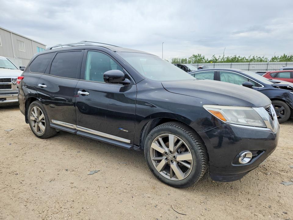 2014 Nissan Pathfinder Hybrid მანქანა იყიდება აუქციონზე, vin: 5N1CR2MM7EC675079, აუქციონის ნომერი: 55445446