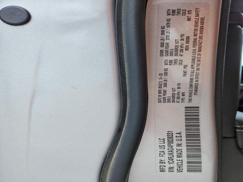 52477836 :رقم المزاد ، 1C4RJKAG4P8838331 vin ، 2023 Jeep Grand Cherokee مزاد بيع