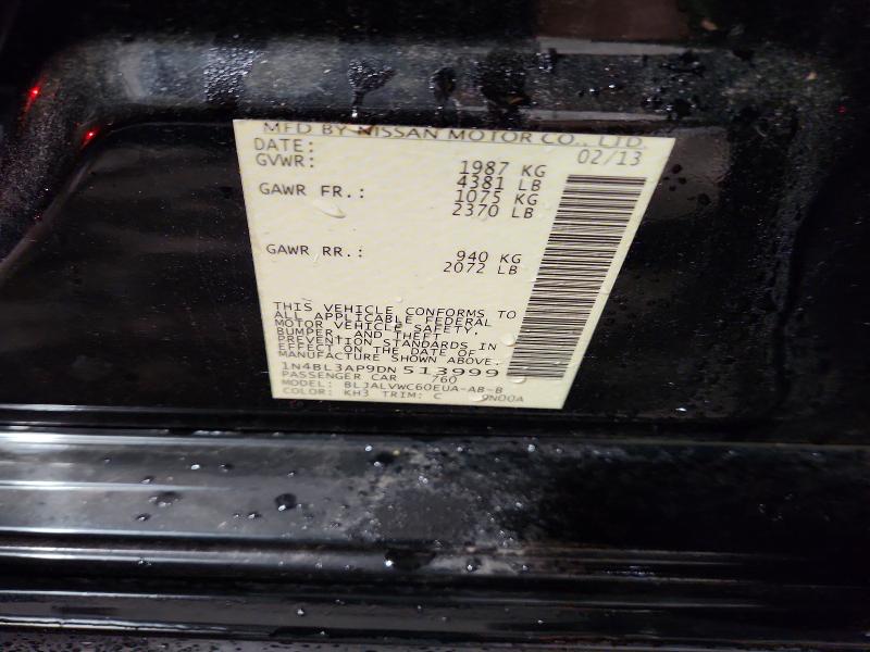 Aukcja sprzedaży 2013 Nissan Altima, vin: 1N4BL3AP9DN513999, numer aukcji: 54072726