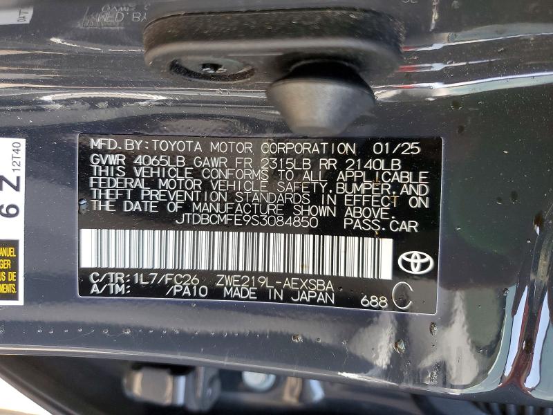 Продажа на аукционе авто 2025 Toyota Corolla Hybrid, vin: JTDBCMFE9S3084850, номер лота: 54531416