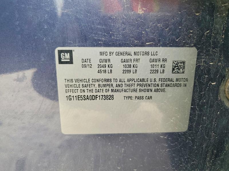 Продажа на аукционе авто 2013 Chevrolet Malibu, vin: 1G11E5SA0DF173828, номер лота: 52853876