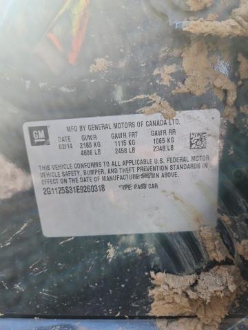 Aukcja sprzedaży 2014 Chevrolet Impala, vin: 2G1125S31E9260318, numer aukcji: 52032026