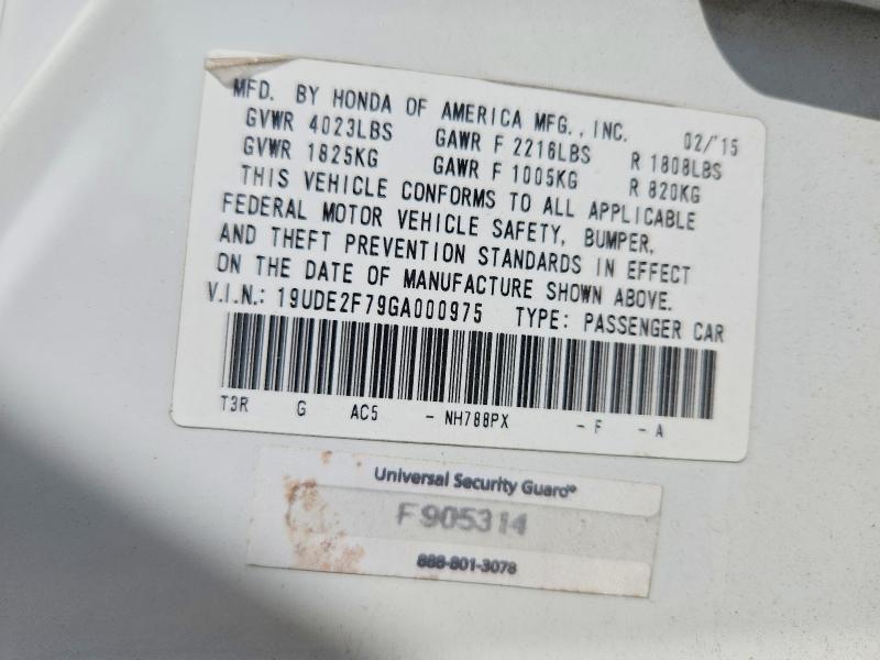 Aukcja sprzedaży 2016 Acura Ilx, vin: 19UDE2F79GA000975, numer aukcji: 55356126