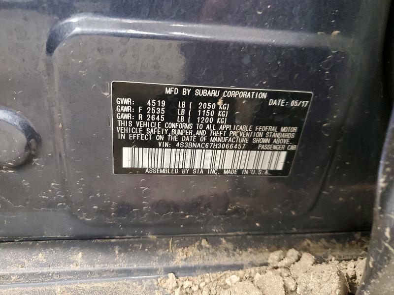 Продажа на аукционе авто 2017 Subaru Legacy, vin: 4S3BNAC67H3066457, номер лота: 55142566
