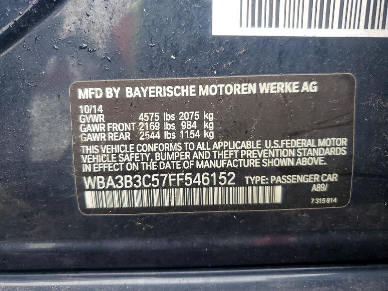 Продаж на аукціоні авто 2015 Bmw 328, vin: WBA3B3C57FF546152, номер лоту: 52274716