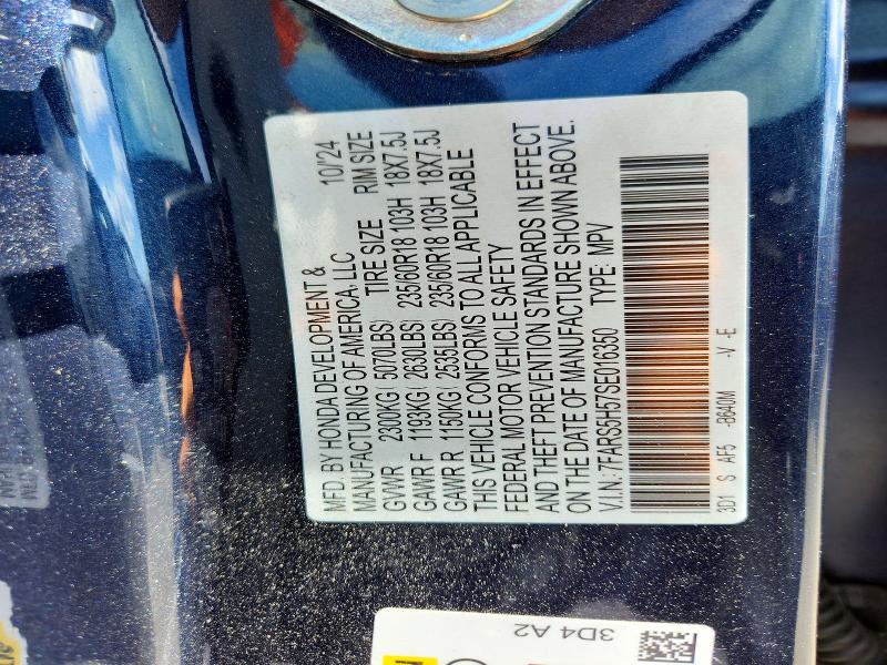 Продажа на аукционе авто 2025 Honda Cr-v, vin: 7FARS5H57SE016350, номер лота: 52346576