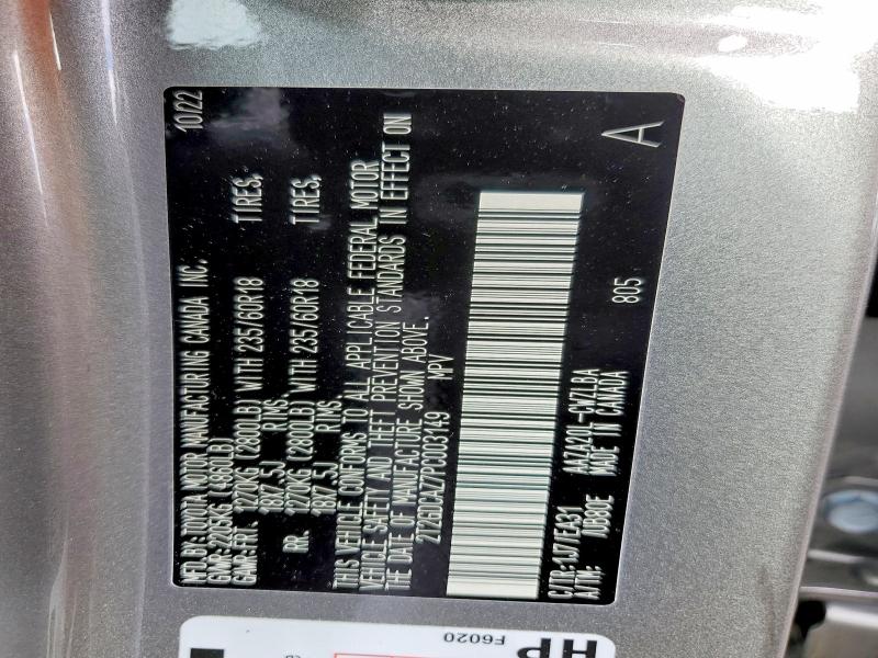 Продажа на аукционе авто 2023 Lexus Nx, vin: 2T2GDCAZ7PC003149, номер лота: 52447196