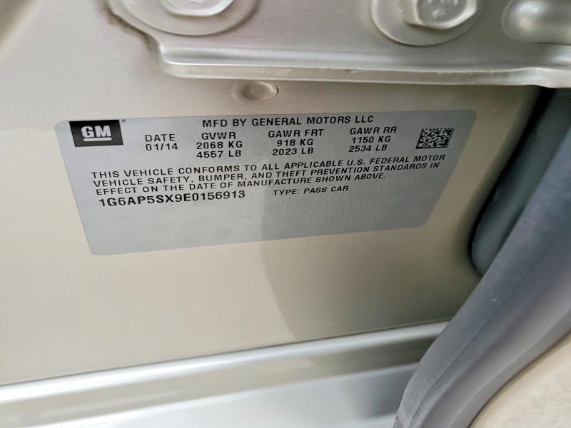Продажа на аукционе авто 2014 Cadillac Cts, vin: 1G6AP5SX9E0156913, номер лота: 52443076