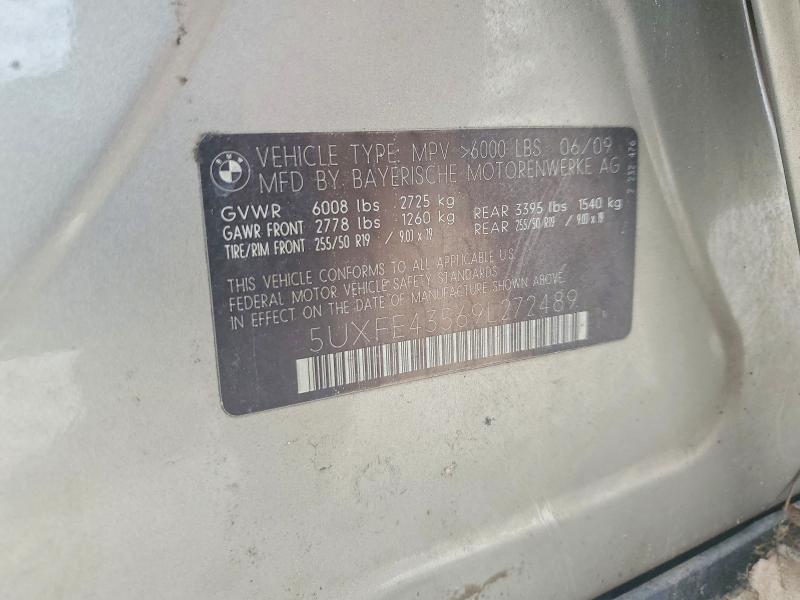 2009 Bmw X5 მანქანა იყიდება აუქციონზე, vin: 5UXFE43569L272489, აუქციონის ნომერი: 52934176
