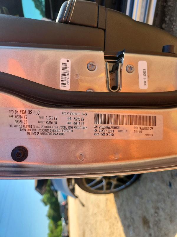 Aukcja sprzedaży 2018 Chrysler 300, vin: 2C3CCABG2JH266691, numer aukcji: 53690866