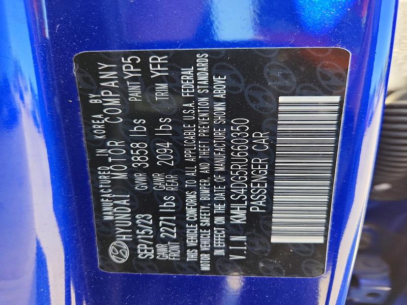 Продажа на аукционе авто 2024 Hyundai Elantra, vin: KMHLS4DG5RU660350, номер лота: 53446716